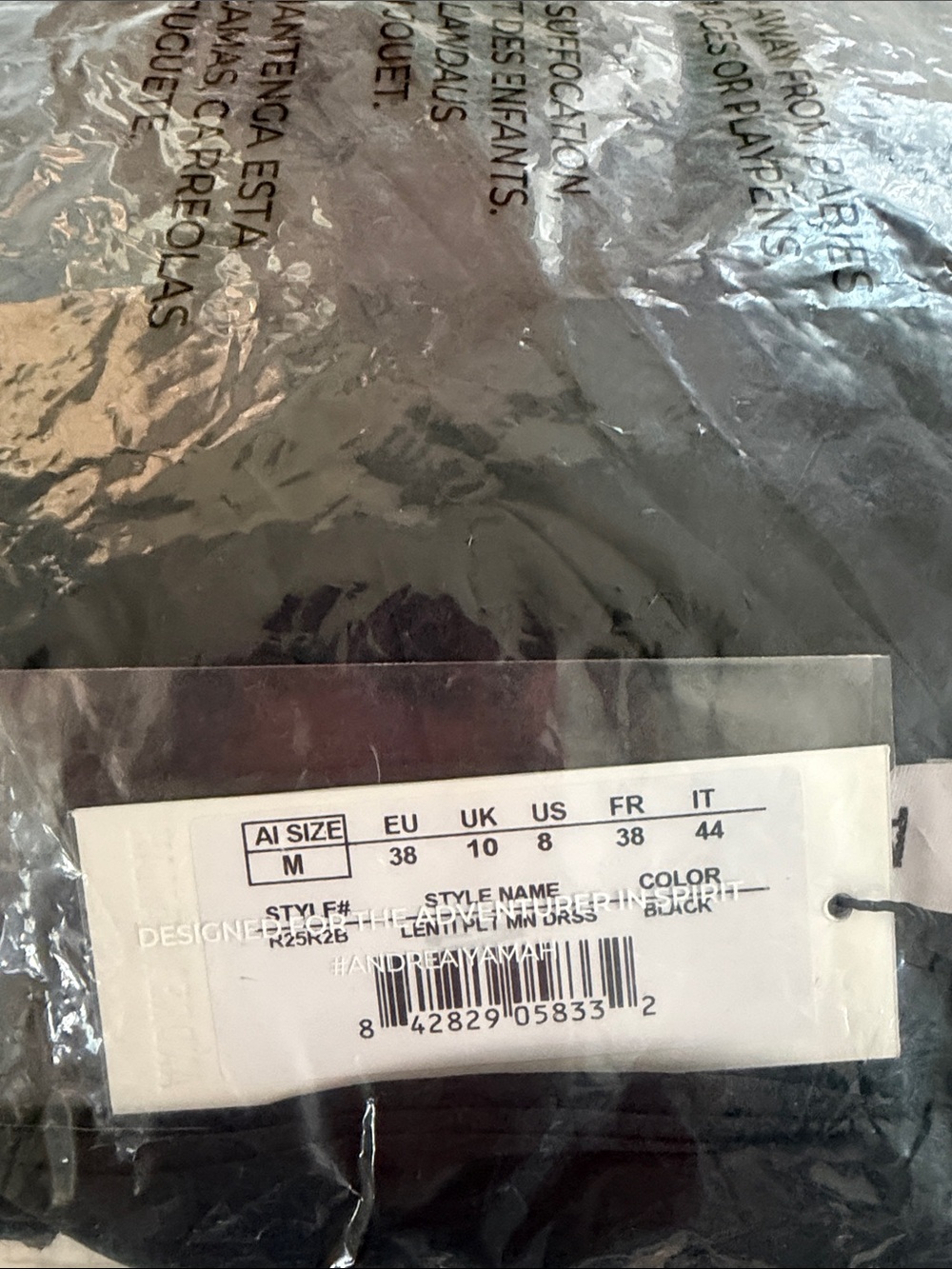 NWT Andrea Iyamah Lenti Pleated Mini Dress in Black ~ Size M & XXL | MSRP $430 - Picture 3 of 5